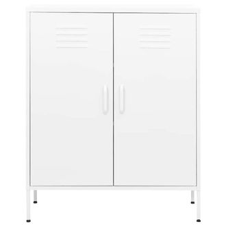 Berkfield Home Storage Cabinet White 80x35x101.5 cm Steel