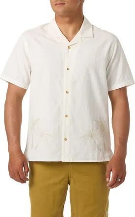 O'Neill OG Boxy Palma Camp Shirt in Tofu at Nordstrom, Size Xx-Large
