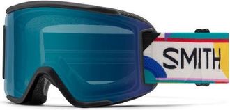 Smith Squad 180mm ChromaPop Snow Goggles in Formations /Chromapop Blue at Nordstrom