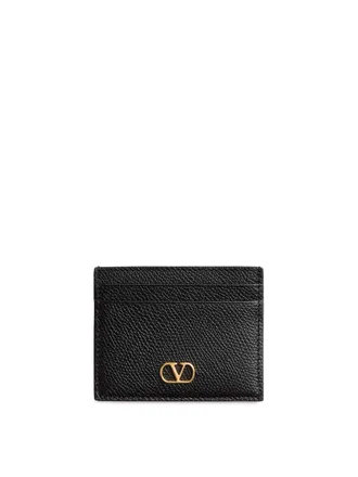 Valentino Garavani Vlogo Signature Leather Card Case