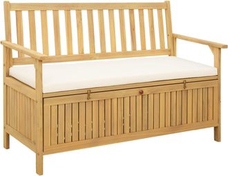 vidaXL Banco De Almacenamiento 2 -seater 120 X 63 X 84 Cm Rectangular Vidaxl