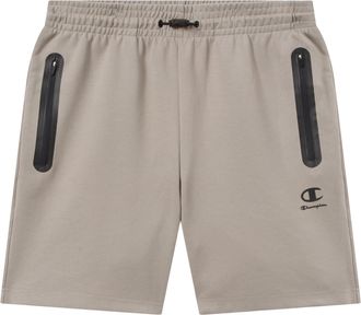 Champion Trainingsshorts CHAMPION C-TECH Slim Fit Interlock Shorts, Damen, Gr. XXL, N-Gr, mdg, Obermaterial: 69% Polyester, 26% Baumwolle, 5% Elasthan, Hosen T