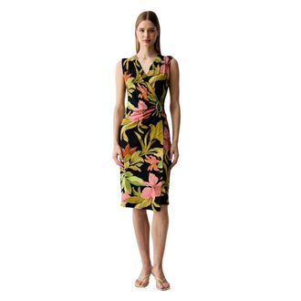 Joseph Ribkoff Tropische wikkeljurk - Dames - Wikkelkleedje - Veelkleurig - XL - Kleedjes