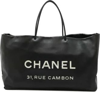 Chanel Pre-owned Leather chanel-bags - Dames - Vintage Shopper - Zwart - ONE Size - Leer - Vintage