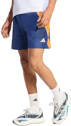 adidas Stadium Jacquard Shorts in Dark Blue/Orange/Off White at Nordstrom Rack, Size Xx-Large