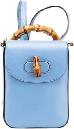 Gucci Pre-owned Backpacks, female, Blue, Size: ONE SIZE Pre-owned Satchel