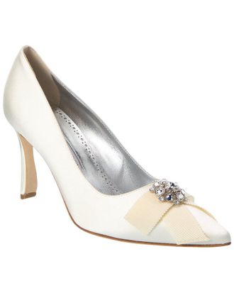Manolo Blahnik Apius 90 Satin Pump