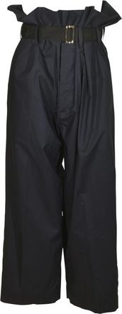 Plan C Wide Broeken - Dames - Wijde Broeken - Blauw - XL - Broeken