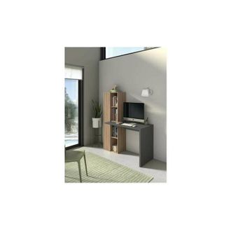 HERDASA Mesa Estudio Mod-gandia Acabado Nogal/grafito, 52 X 133 X 149 Cm (fondo X Ancho X Alto)