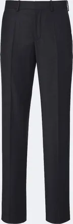 Agnona Pantalones rectos de franela de lana