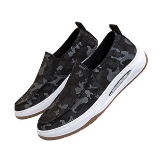 Generic Summer On Canvas Sneakers are Lightweight Comfortable and Stylish for Work. High Top Shoes for Men Casual (Black, 7.5)