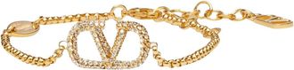 Valentino Garavani Vlogo Signature Strass Bracelet