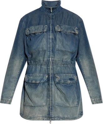 Diesel Jas De-Weny - Dames - Spijkerjassen - Blauw - 2XS - Denim - Jassen