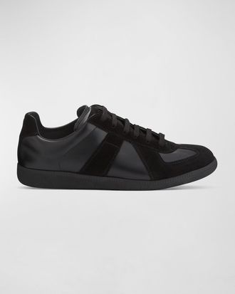 Maison Margiela Men & apos;s Replica Leather Suede Low-Top Sneakers