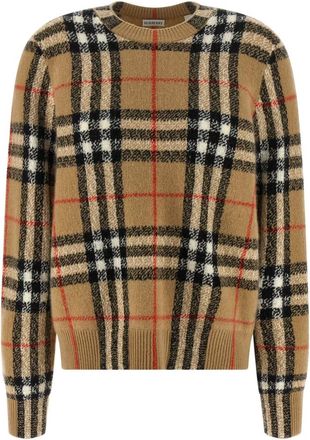 Burberry Truien & Vesten, Dames, Veelkleurig, M, Wol, Constance Sweater