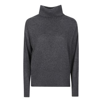 Aragona Pullover met col - Dames - Coltruien - Grijs - M - Truien & Vesten