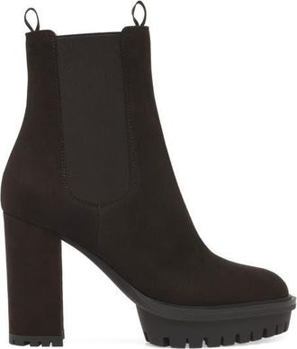 Gianvito Rossi Barry Bootie in Brown Suede at Nordstrom, Size 34.5