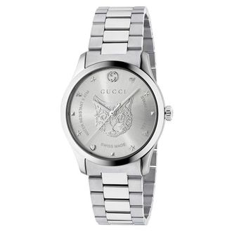 Gucci YA1264095 G-Timeless Silver Dial Unisex Watch - One Size
