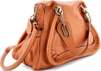 Chlo&eacute; Paraty Top Handle Bag Leather Medium satchel - Oranje