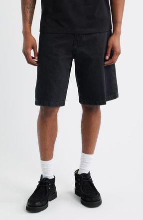 Carhartt Work in Progress Landon Denim Shorts in Black (Stone Washed) at Nordstrom, Size 34