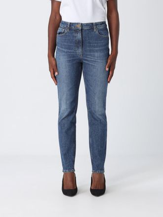 Elisabetta Franchi High-Waisted Skinny Jeans in Stretch Cotton Denim