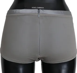 Dolce & Gabbana Underwear Silver With Net Silk Womens Bottoms