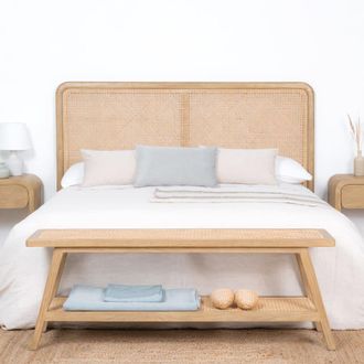 Wabi Home Boyd banqueta madera de sungkai 130x35x47.5cm