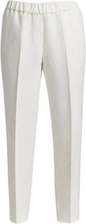 PESERICO Slim-fit Broek - Dames - Slim Fit Broeken - Wit - XS - Leer - Broeken