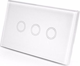 Trade Shop Trade Shop - Interruttore Touch Pulsanti In Vetro Temperato Ad Incasso Placchetta 503 1 A 4