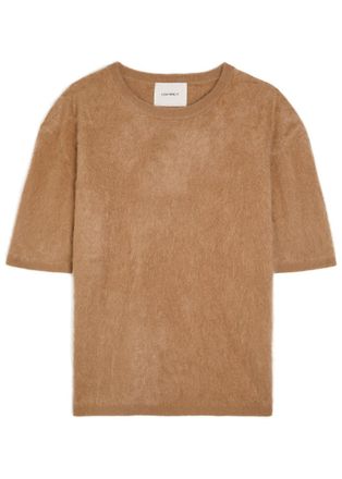 Lisa Yang Maren Brushed Cashmere top - Tan - 2 (UK 12-14 / M-L)