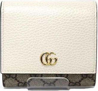 Gucci Beige White Gg Supreme Wallet (Tri-Fold) (Pre-Owned)