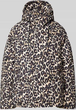 Lollys Laundry Steppjacke mit Kapuze Modell Shelby in Mittelbraun, Größe XL