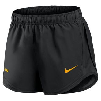Nike LSU Tempo Nike Womens Dri-FIT College Shorts in Black | 04PK00ALSN-FN8