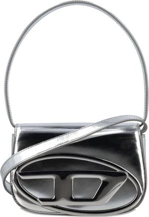 Diesel 1DR Schoudertas - Dames - Handtassen - Grijs - ONE Size - Leer - Tassen