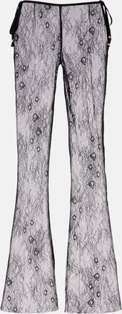 Bananhot Allen sheer lace wide-leg pants