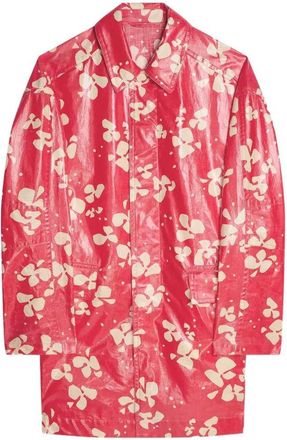 Dries Van Noten bedrukte jas