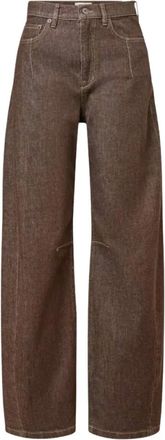 Drykorn Liable Wijde Jeans - Dames - Jeans - Bruin - Maat: W30 L34 Katoen
