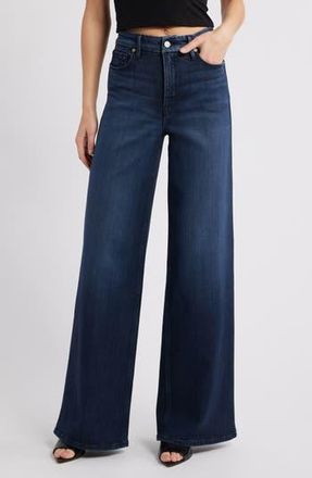 Good American Good Skate High Waist Wide Leg Jeans in Indigo516 at Nordstrom Rack, Size 8