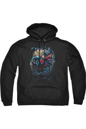 Gildan Superman Breaking Space Adult Pull Over Hoodie / Hooded Sweatshirt