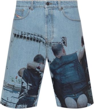 Diesel Pr-D-Rixford-S Denim Shorts - Heren - Denim shorts - Blauw - W32 - Denim - Korte Broeken