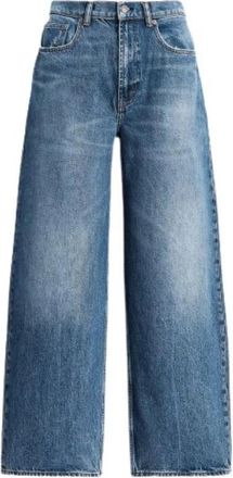 Polo Ralph Lauren Relaxed Fit Wijde Pijp Jeans - Dames - Loose Fit Jeans - Blauw - W26 - Katoen - Jeans