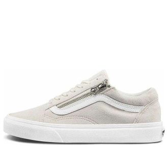 Vans Old Skool Zip Casual Low Tops Skateboarding Shoes Unisex White VN0A3493A4G