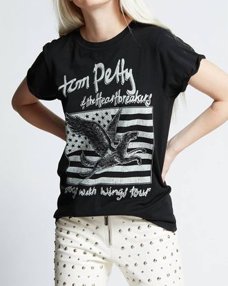 Recycled Karma Tom Petty Dogs With Wings Tour Tee In Black