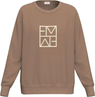 Emme Di Marella Emme DI Marella - Quorum Sweatshirt - Dames - Sweatshirts & Hoodies - Beige - Maat: M Katoen