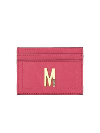 Moschino Card Holder With Gold Plaque