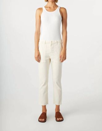 Amo Easy Army Trousers In Bone