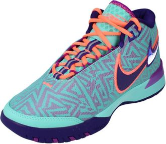 Nike LBJ NXXT GENISUS Mens Basketball Trainers HF0712 Sneakers Shoes (UK 12 US 13 EU 47.5, Hyper Turquoise Vivid Purple 300)