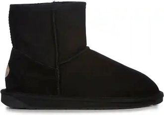 Emu Enkellaarsjes - Dames - Winterlaarzen - Zwart - 36 EU - Leer - Schoenen