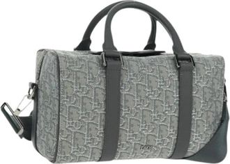 Dior Pre-owned Vintage Trotter Canvas Mini Bag - Dames - Vintage Mini Tas - Grijs - ONE Size - Vintage