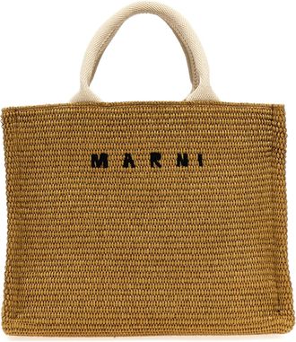 Marni Mini Tote Tote Beige-Donna
